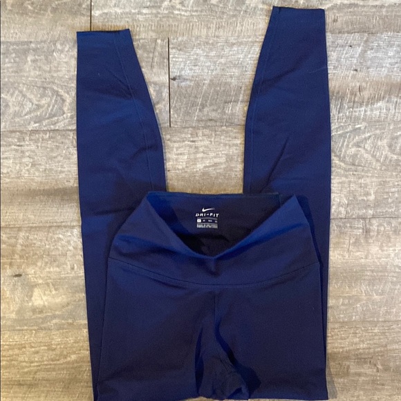 Nike Blue Leggings Athletic Fit - Picture 1 of 5